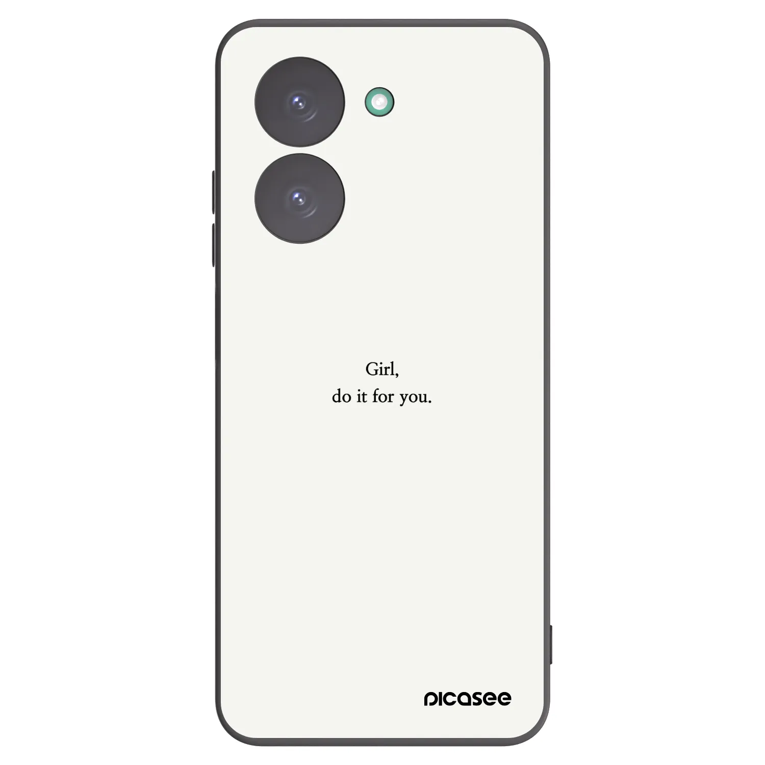 Picasee silikonowe czarne etui na Xiaomi Redmi A5 - Girl, do it for you