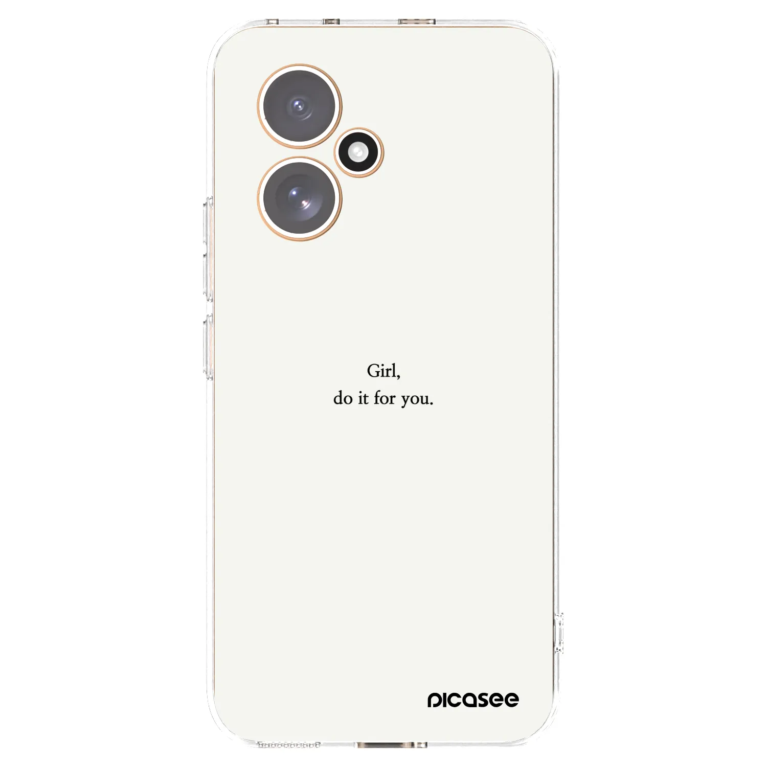 Picasee silikonowe przeźroczyste etui na Honor 400 5G - Girl, do it for you
