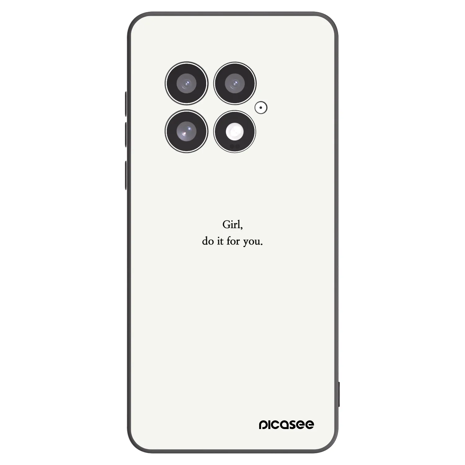 Picasee silikonowe czarne etui na OnePlus 13 5G - Girl, do it for you