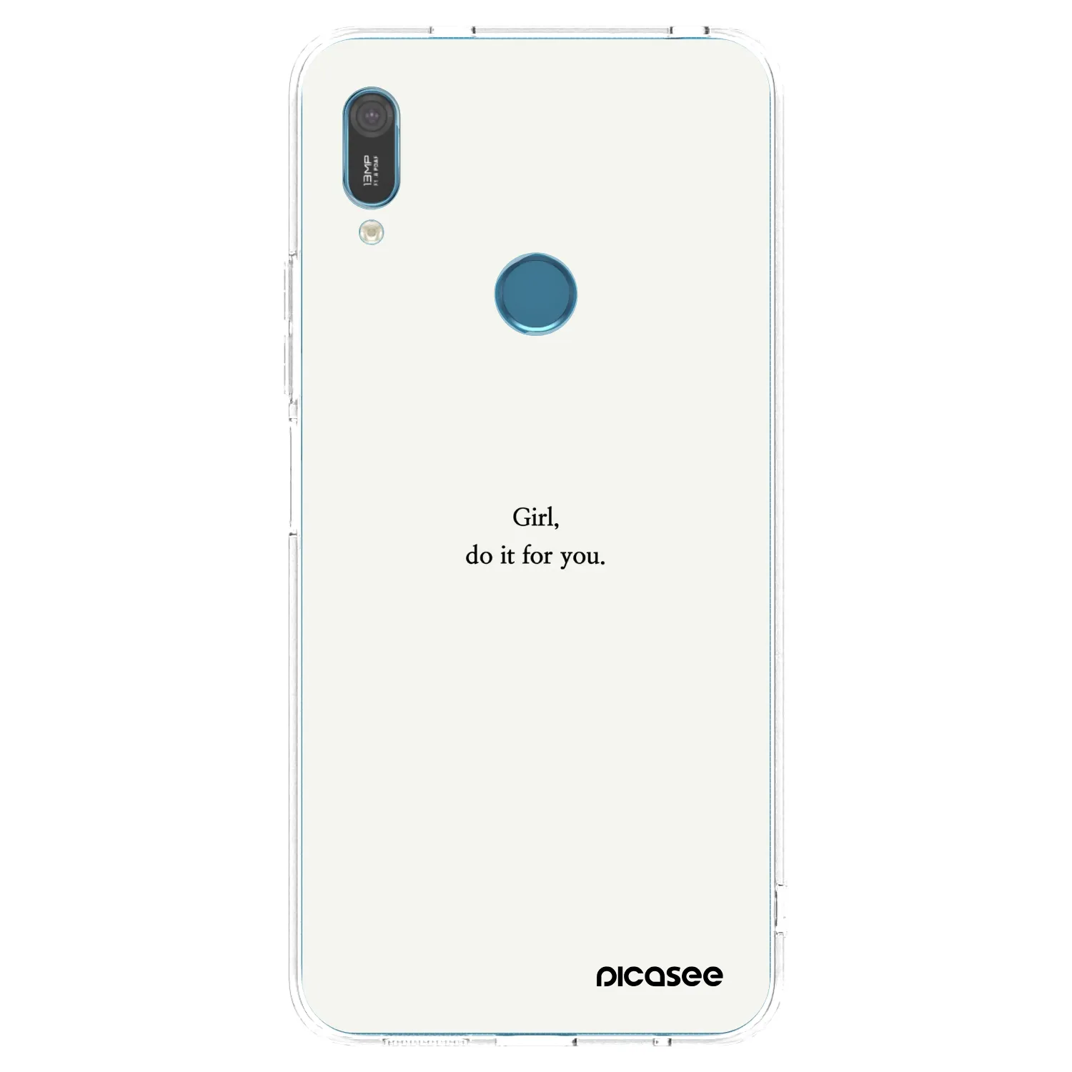 Picasee silikonowe przeźroczyste etui na Huawei Y6 2019 - Girl, do it for you