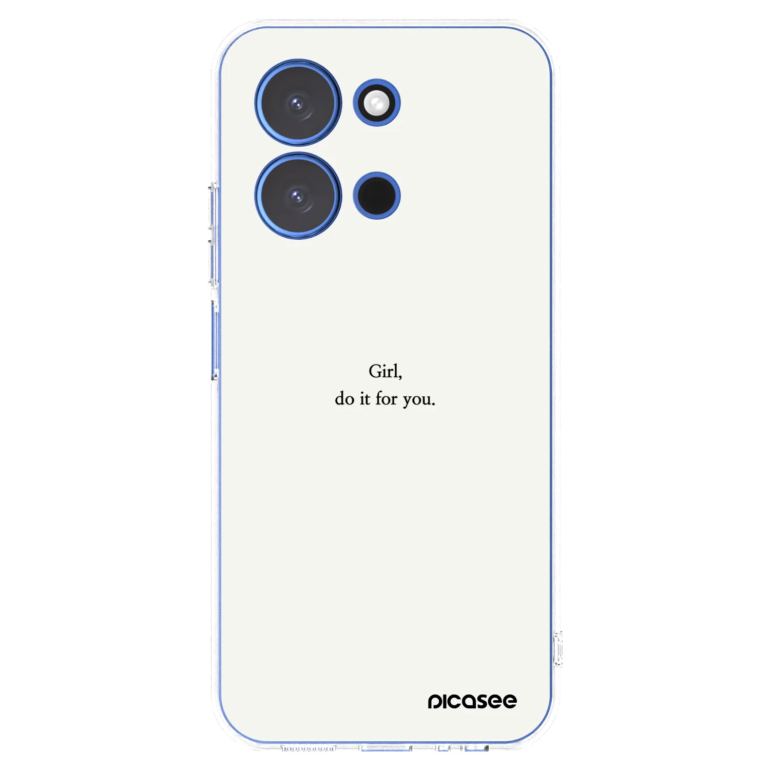 Picasee silikonowe przeźroczyste etui na Xiaomi Redmi 15C 4G - Girl, do it for you