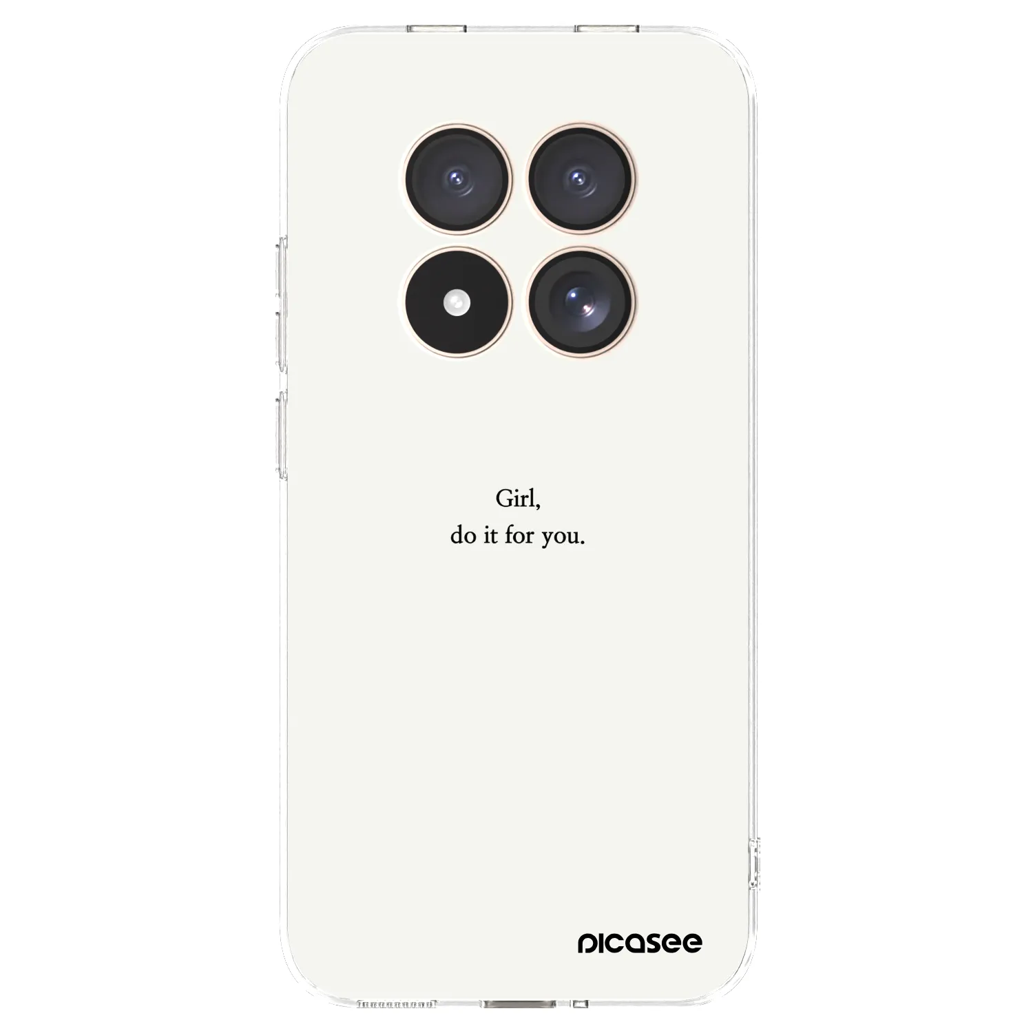 Picasee silikonowe przeźroczyste etui na Xiaomi Redmi Note 15 Pro 4G - Girl, do it for you
