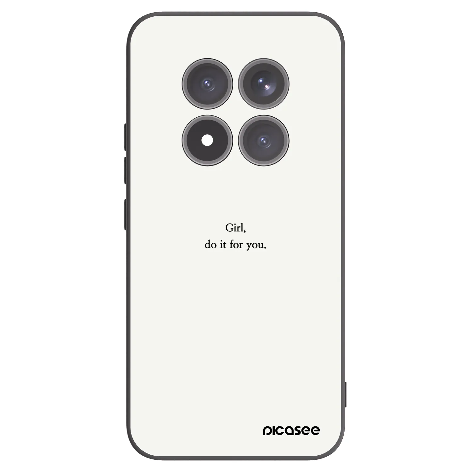 Picasee silikonowe czarne etui na Xiaomi Redmi Note 15 Pro+ - Girl, do it for you