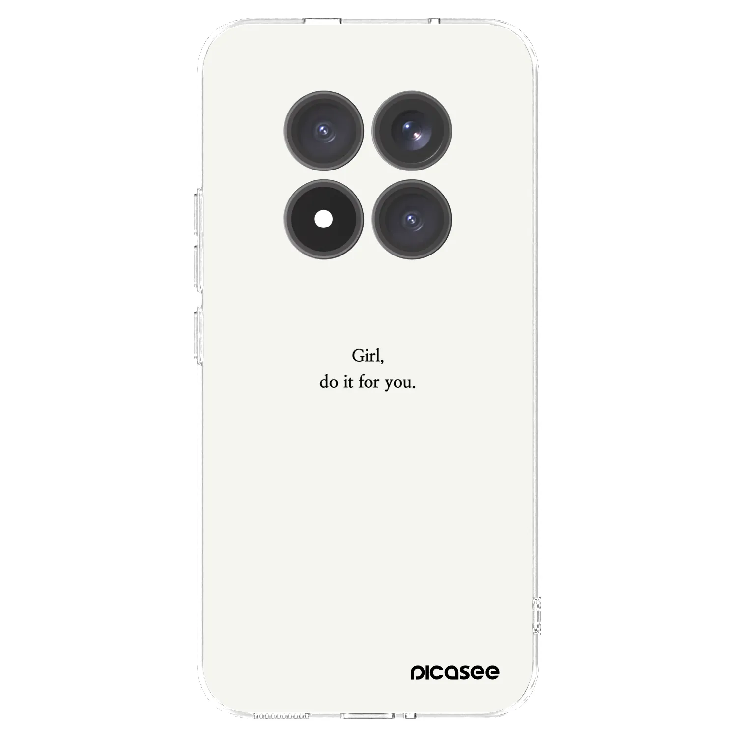 Picasee silikonowe przeźroczyste etui na Xiaomi Redmi Note 15 Pro+ - Girl, do it for you
