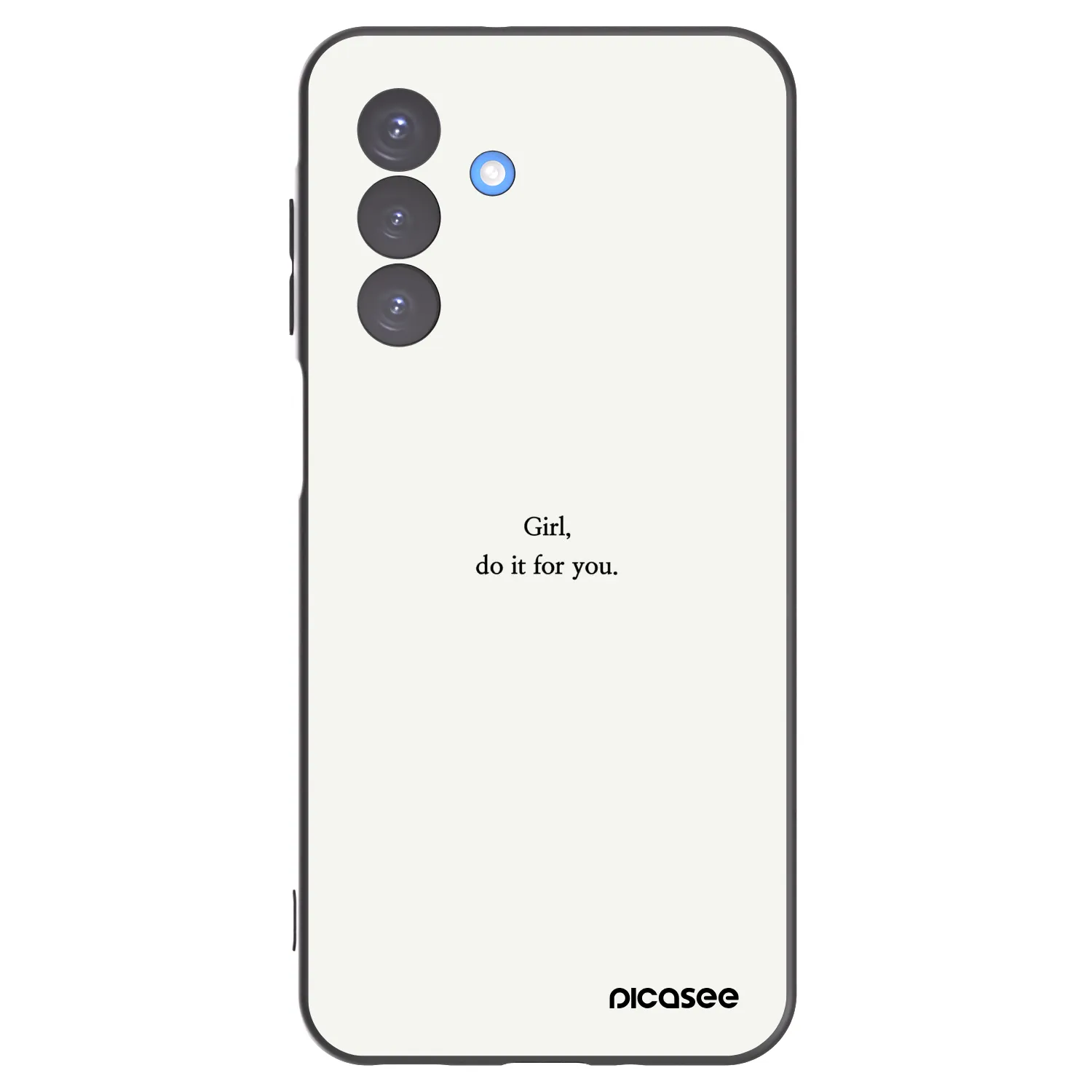Picasee silikonowe czarne etui na Samsung Galaxy A17 5G - Girl, do it for you