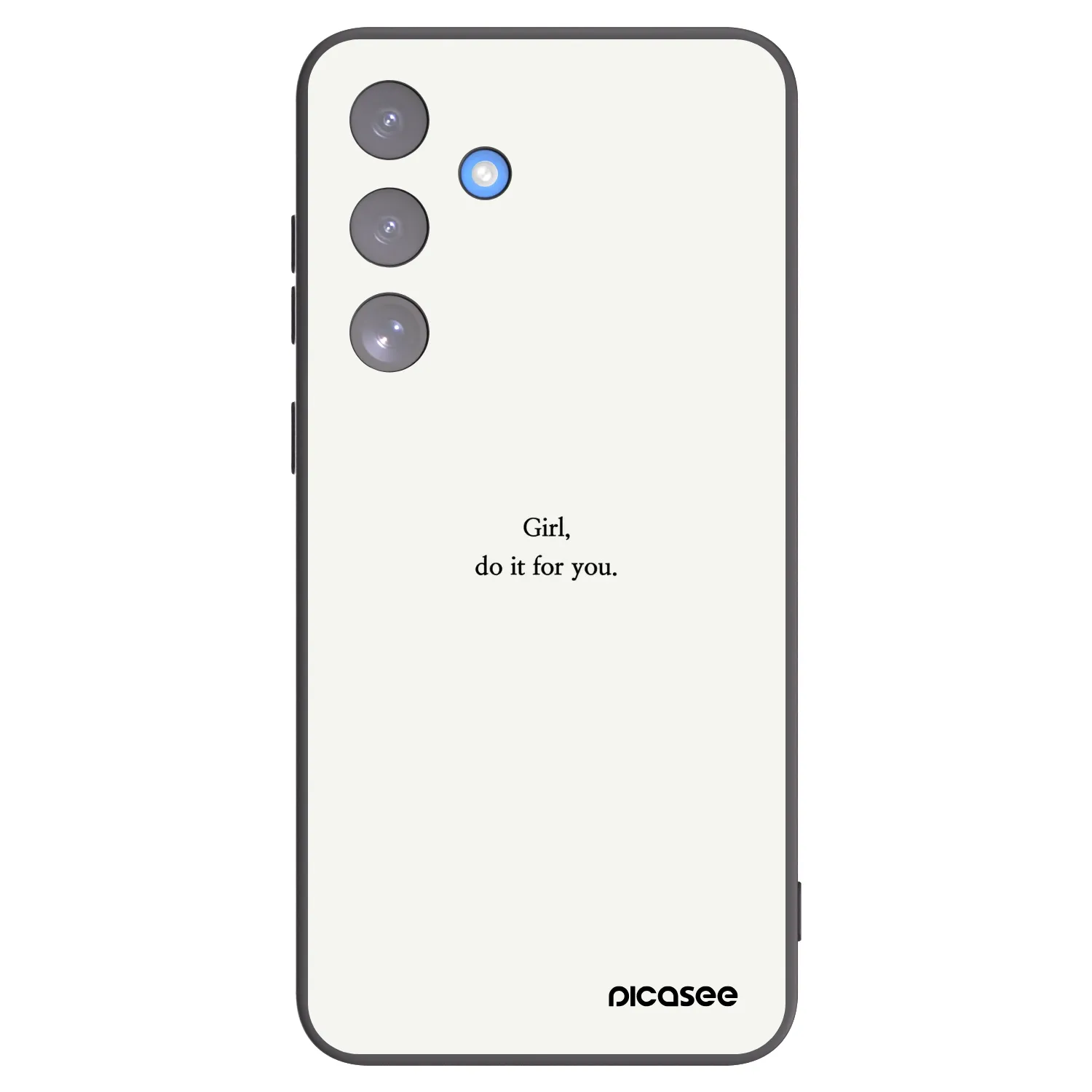 Picasee silikonowe czarne etui na Samsung Galaxy S25 FE 5G - Girl, do it for you