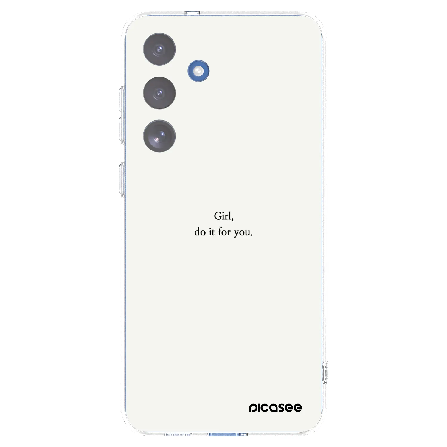 Picasee silikonowe przeźroczyste etui na Samsung Galaxy S25 FE 5G - Girl, do it for you