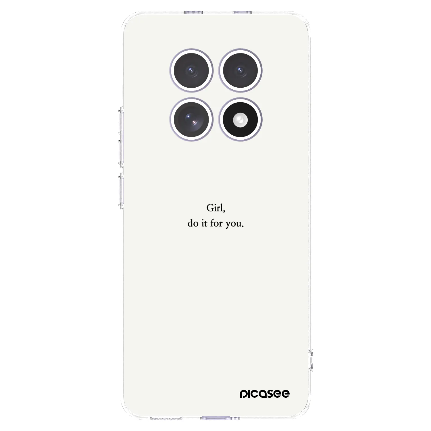 Picasee silikonowe przeźroczyste etui na Xiaomi Redmi Note 15 4G - Girl, do it for you