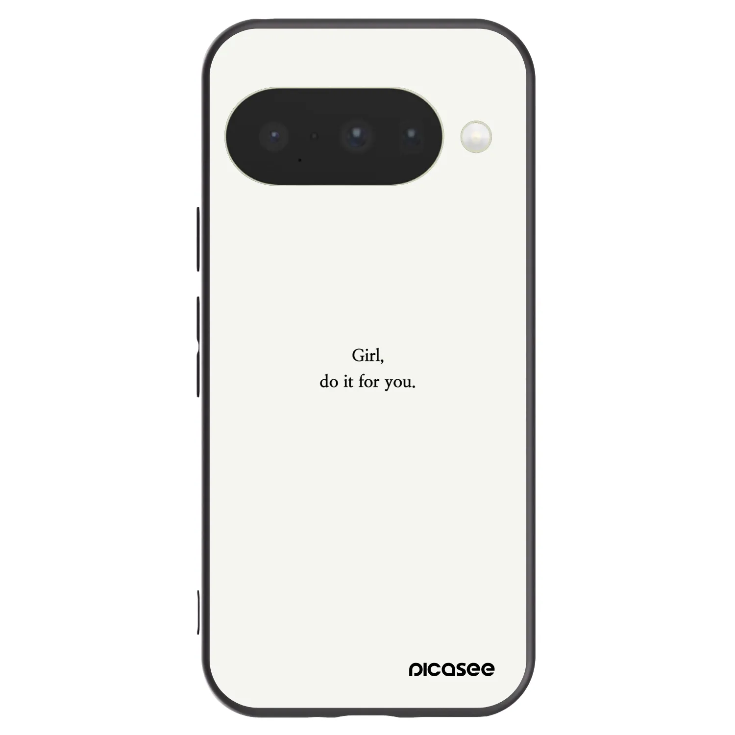 Picasee silikonowe czarne etui na Google Pixel 10 - Girl, do it for you