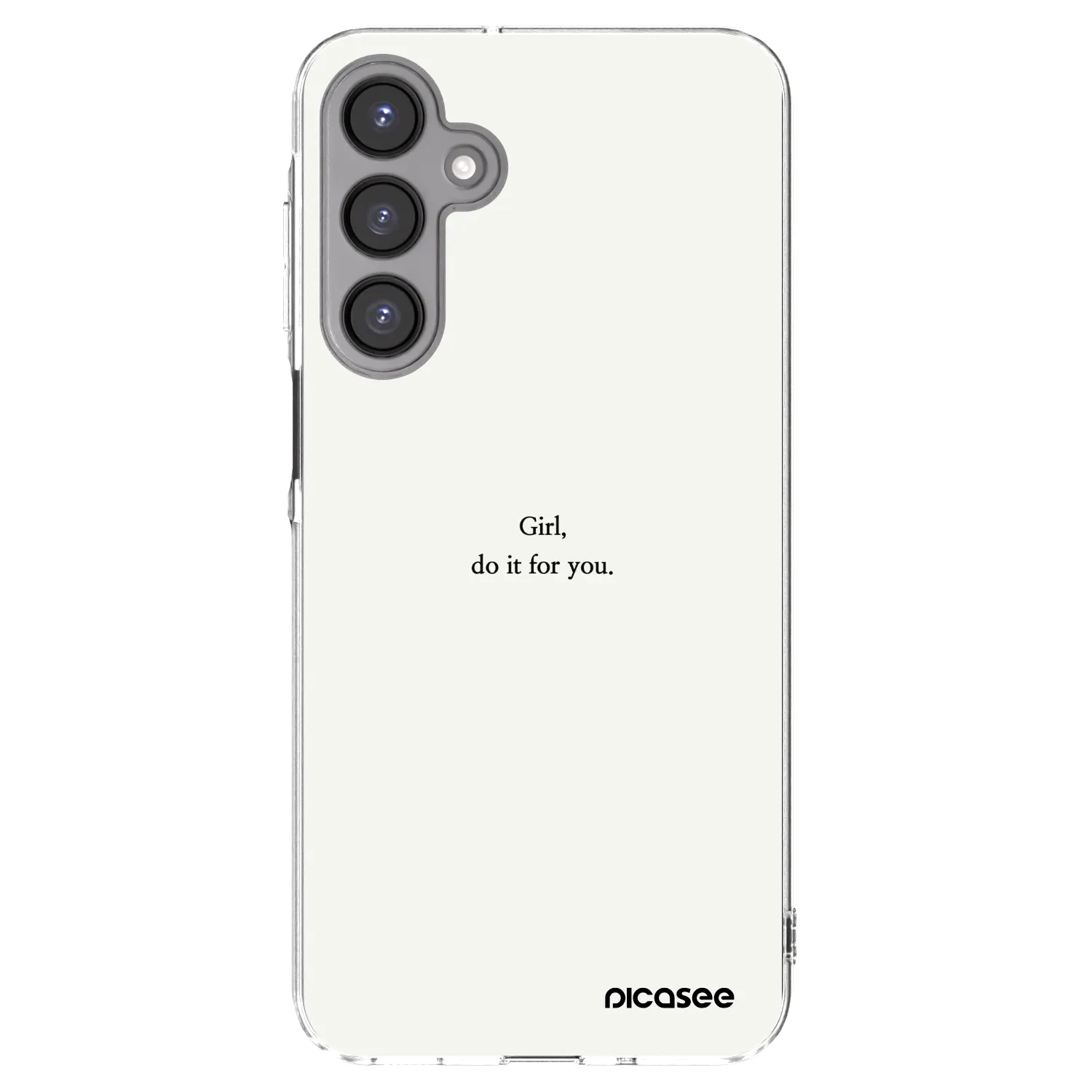 Picasee silikonowe przeźroczyste etui na Samsung Galaxy A16 4G - Girl, do it for you