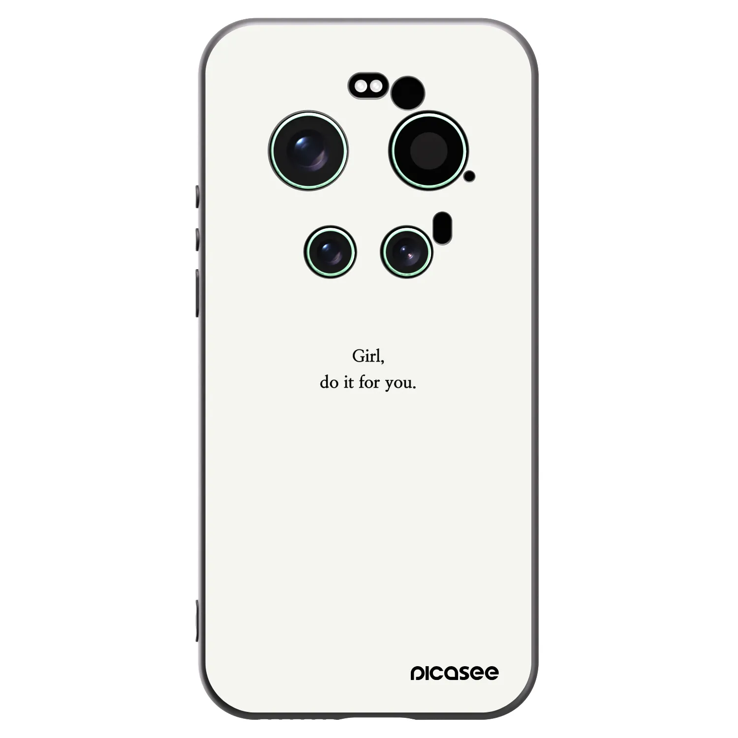 Picasee silikonowe czarne etui na Xiaomi 17 Ultra - Girl, do it for you