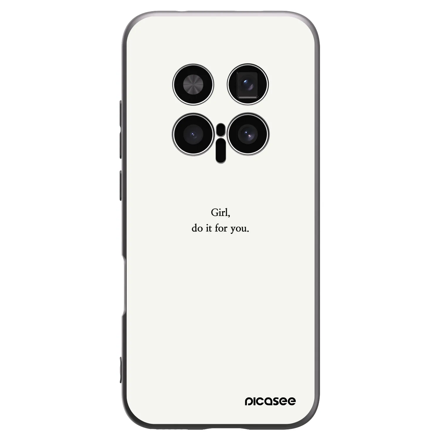 Picasee silikonowe czarne etui na Honor Magic8 Pro 5G - Girl, do it for you