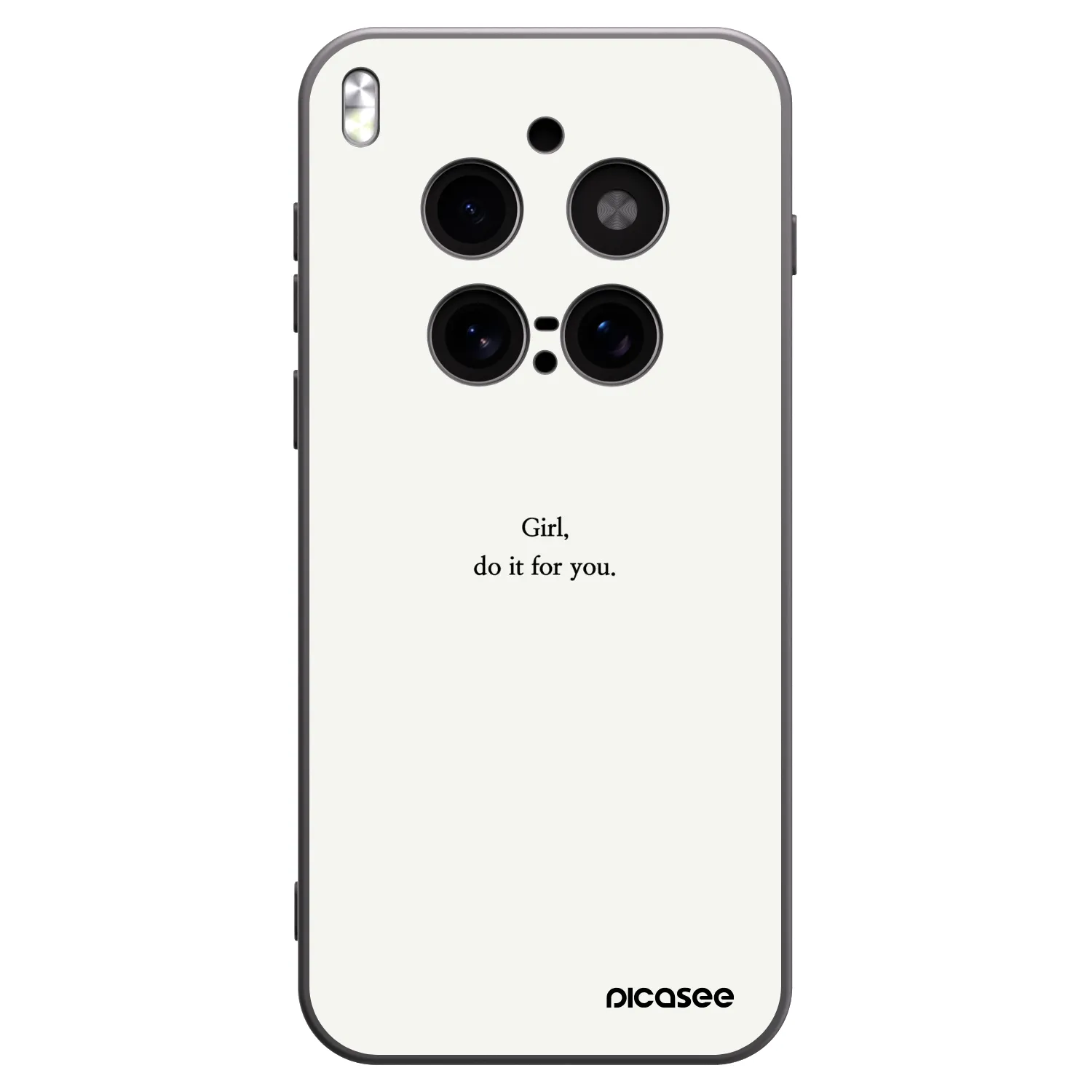Picasee silikonowe czarne etui na Vivo X300 Pro - Girl, do it for you