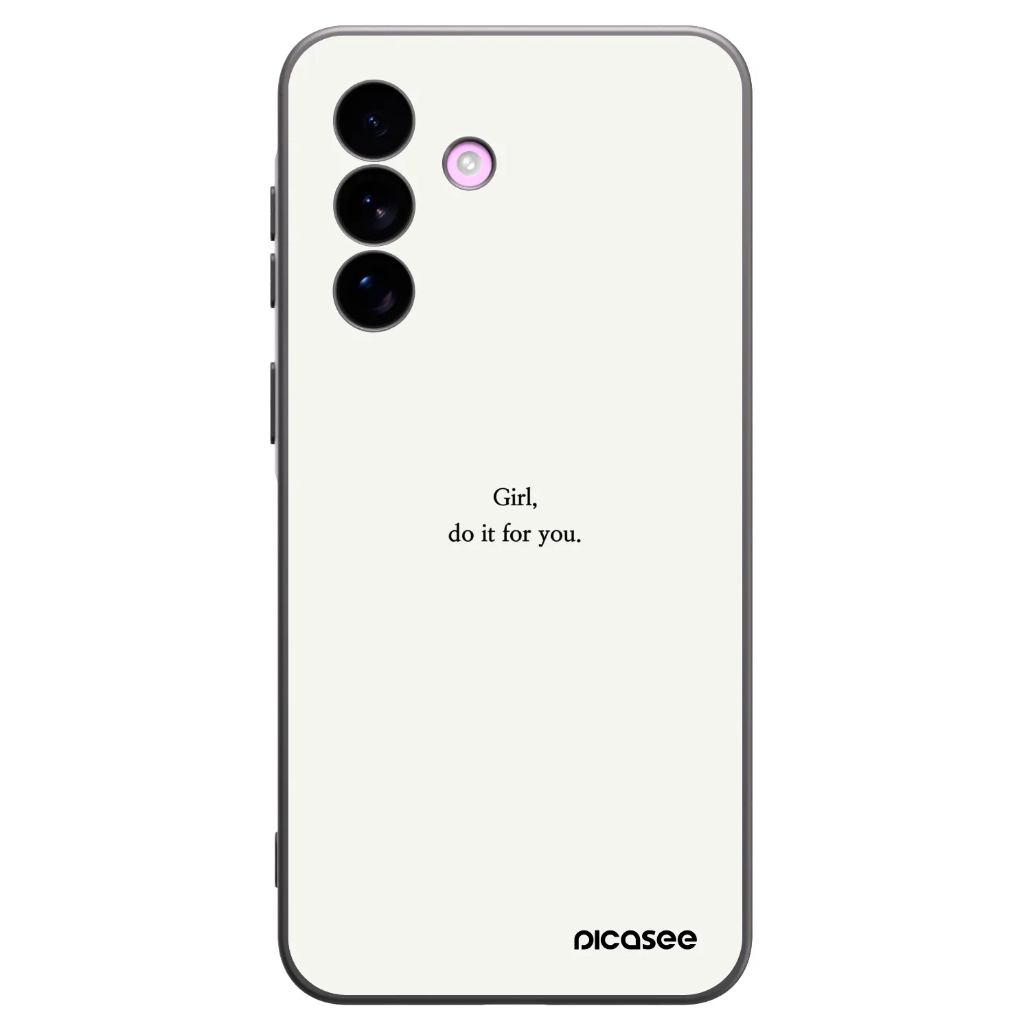 Picasee silikonowe czarne etui na Samsung Galaxy A57 5G - Girl, do it for you