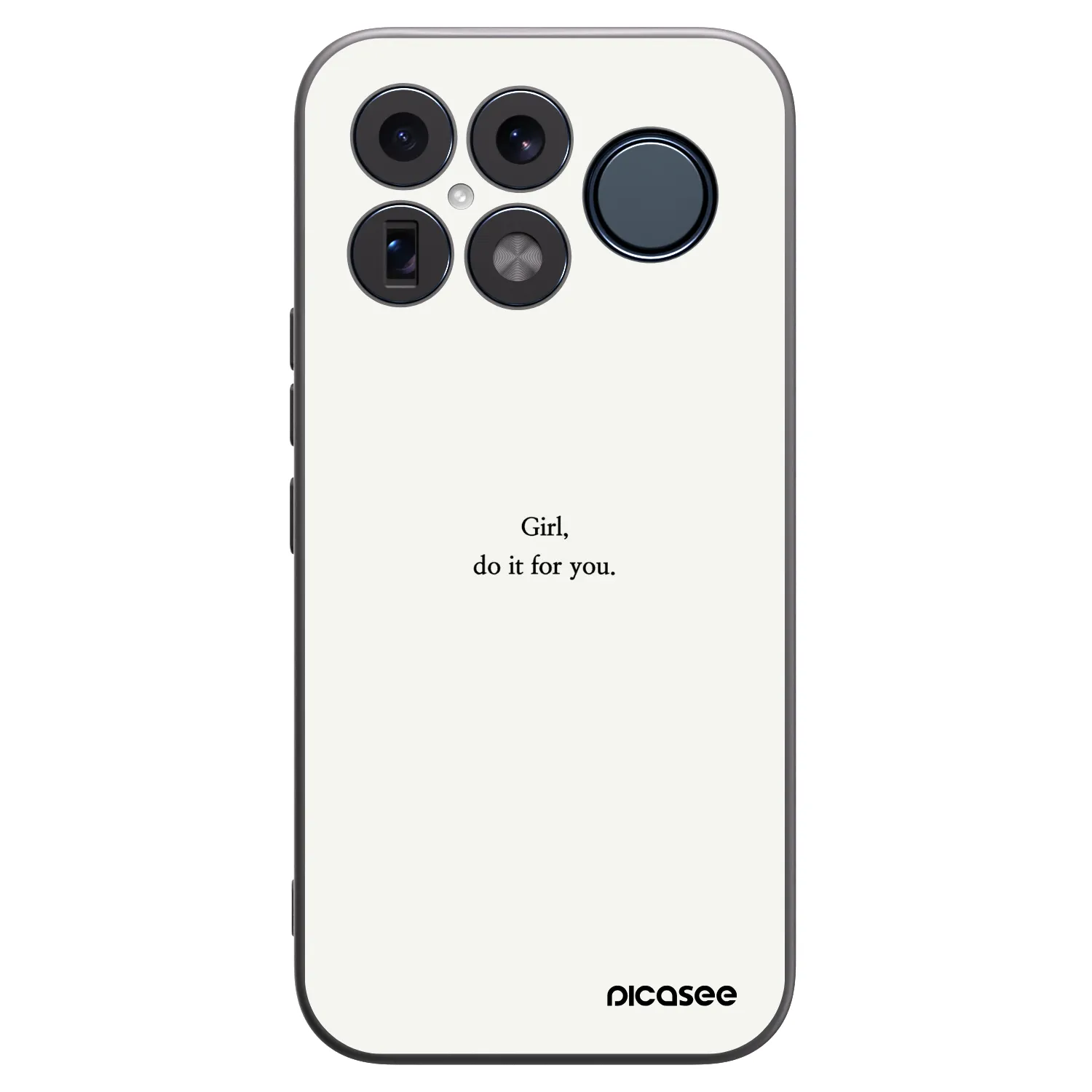 Picasee silikonowe czarne etui na Xiaomi Poco F8 Ultra - Girl, do it for you