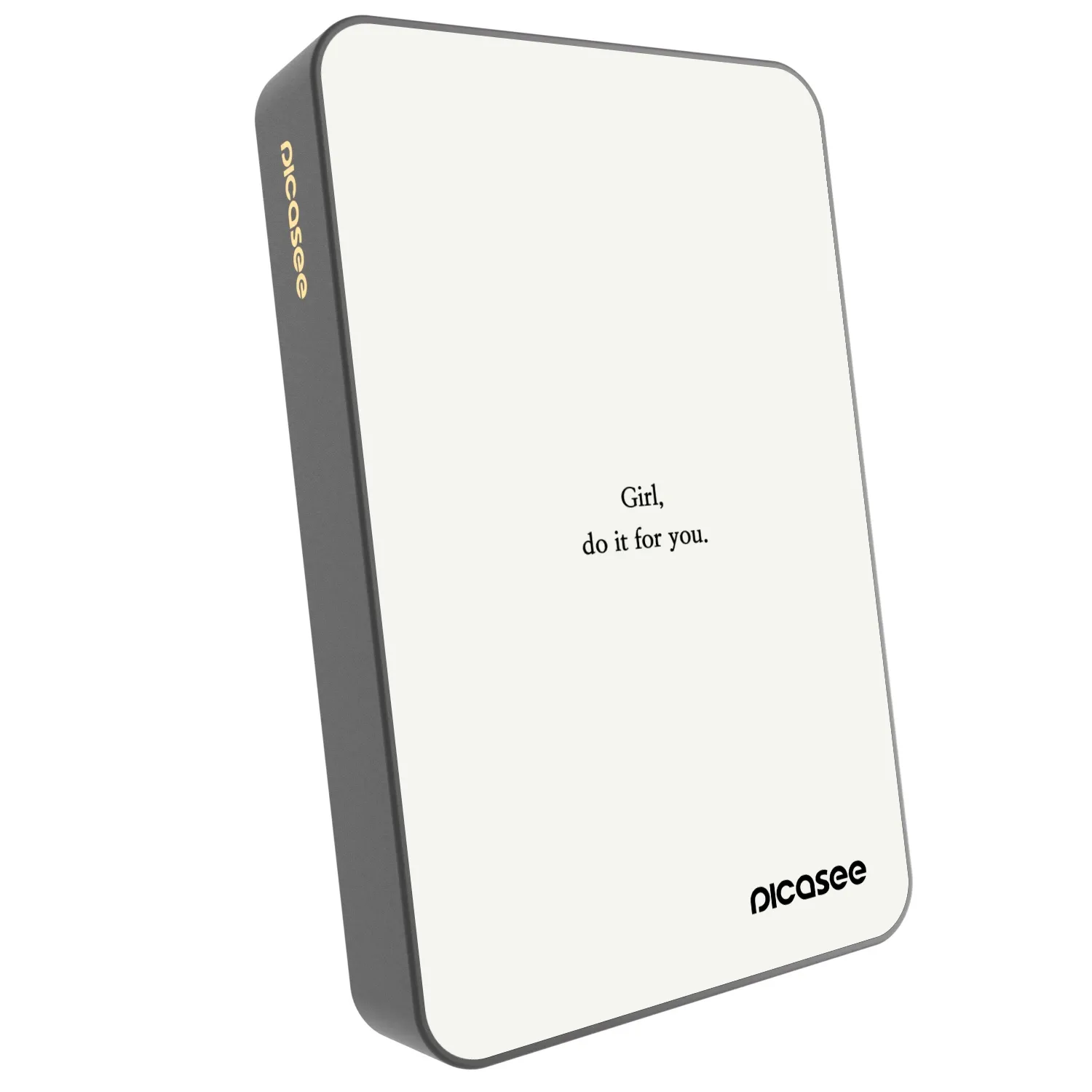 Picasee Powerbank z MagSafe 10 000 mAh Szary - Girl, do it for you