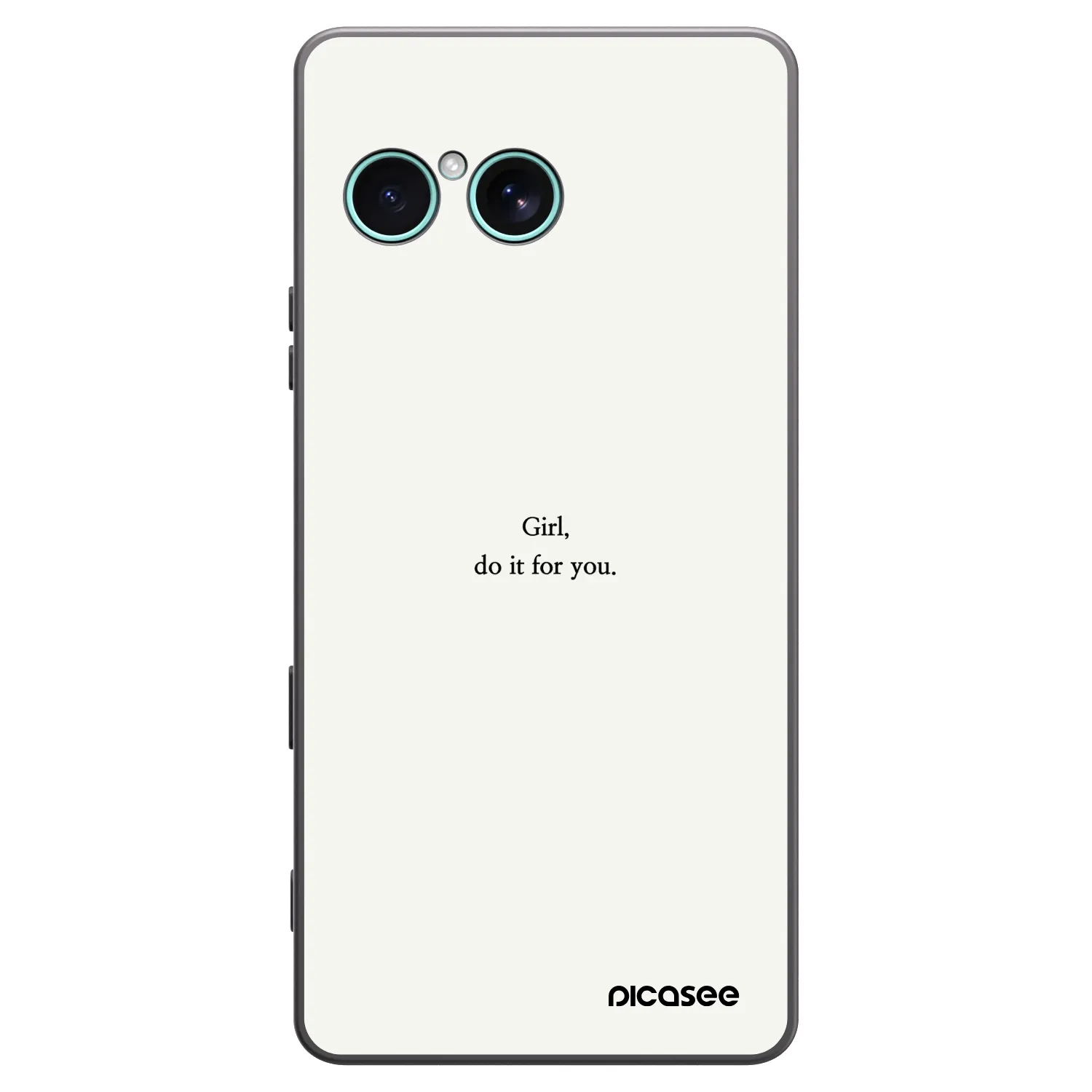 Picasee silikonowe czarne etui na Sony Xperia 10 VII - Girl, do it for you
