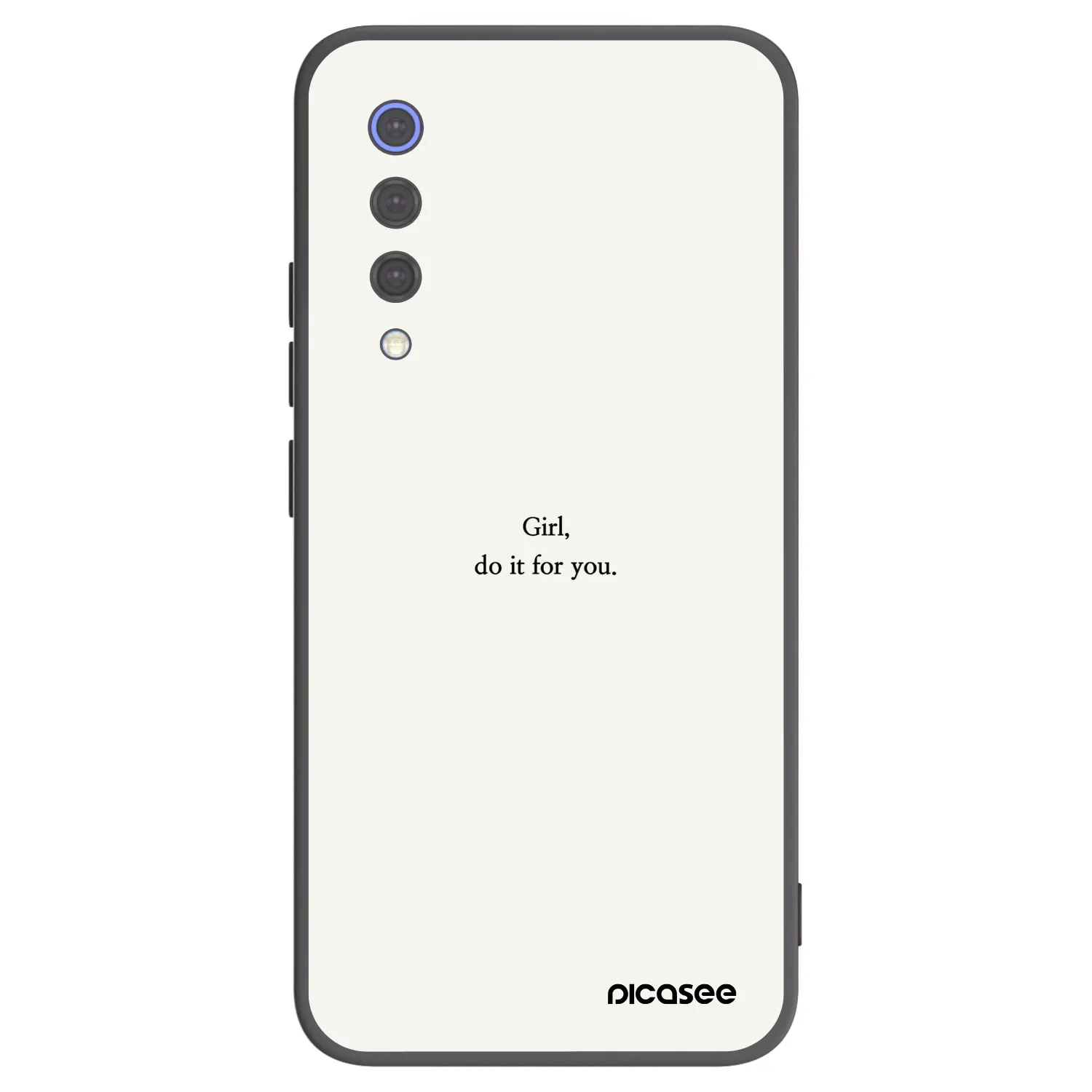 Picasee silikonowe czarne etui na Xiaomi Mi 9 SE - Girl, do it for you