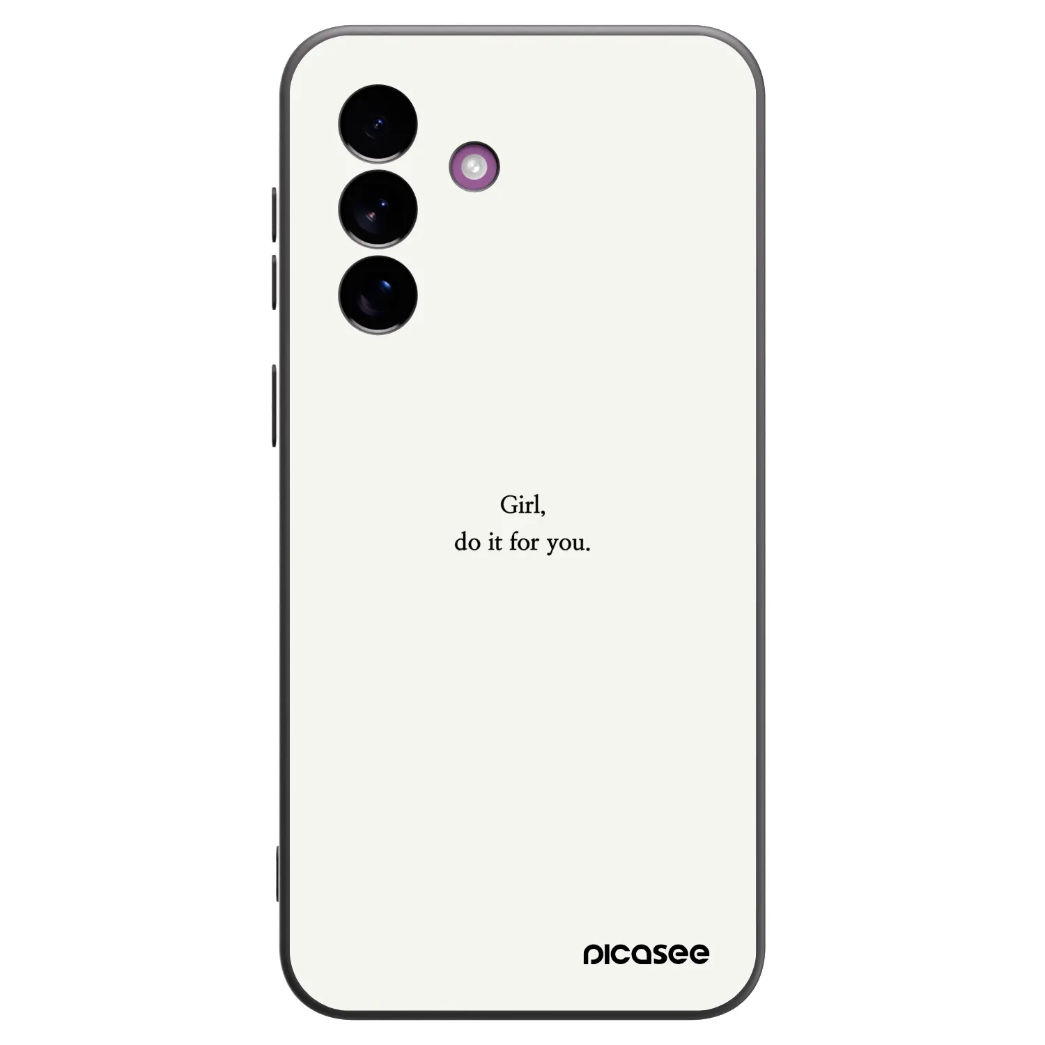 Picasee silikonowe czarne etui na Samsung Galaxy A37 - Girl, do it for you
