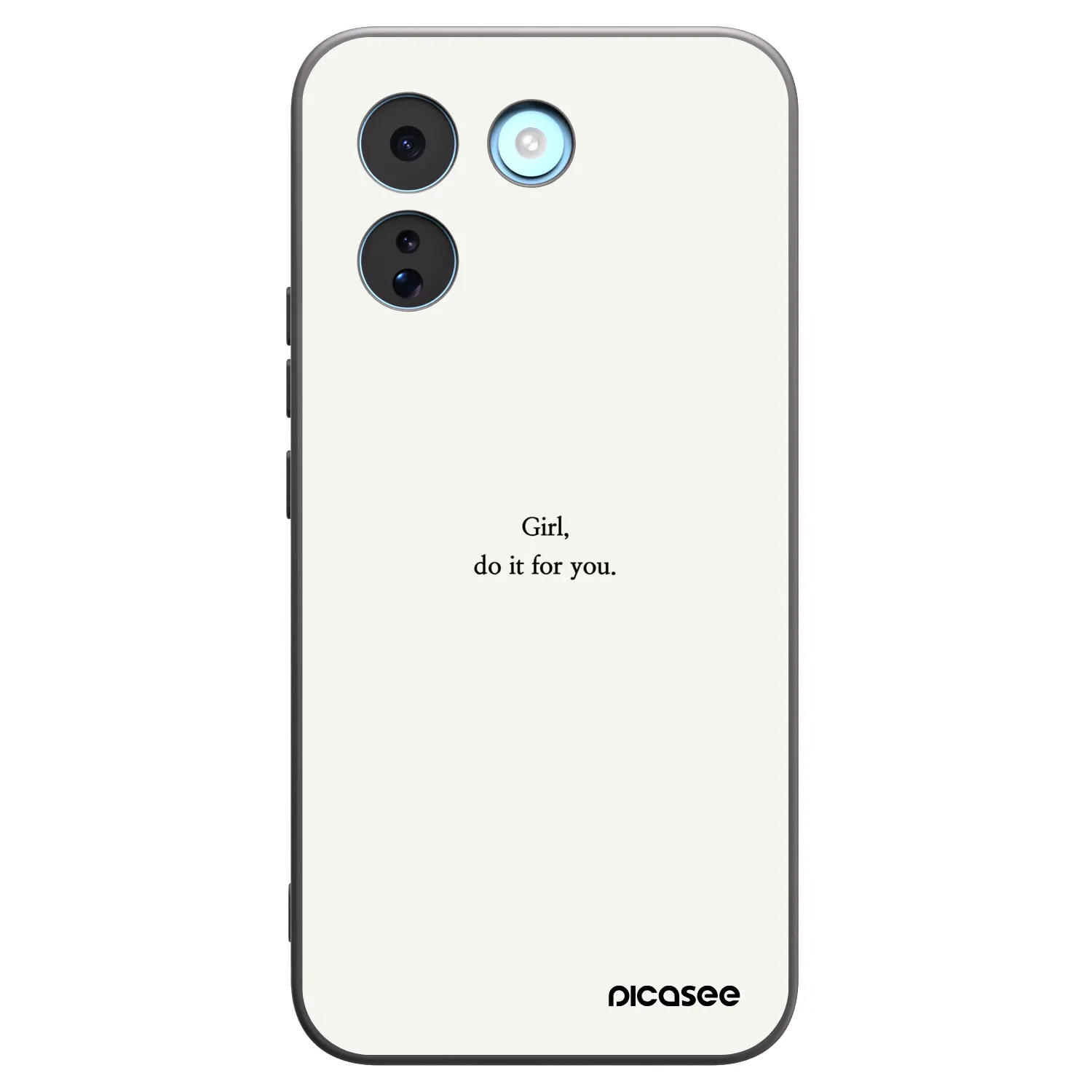 Picasee silikonowe czarne etui na Xiaomi Redmi Note 17 Pro MAX 5G - Girl, do it for you