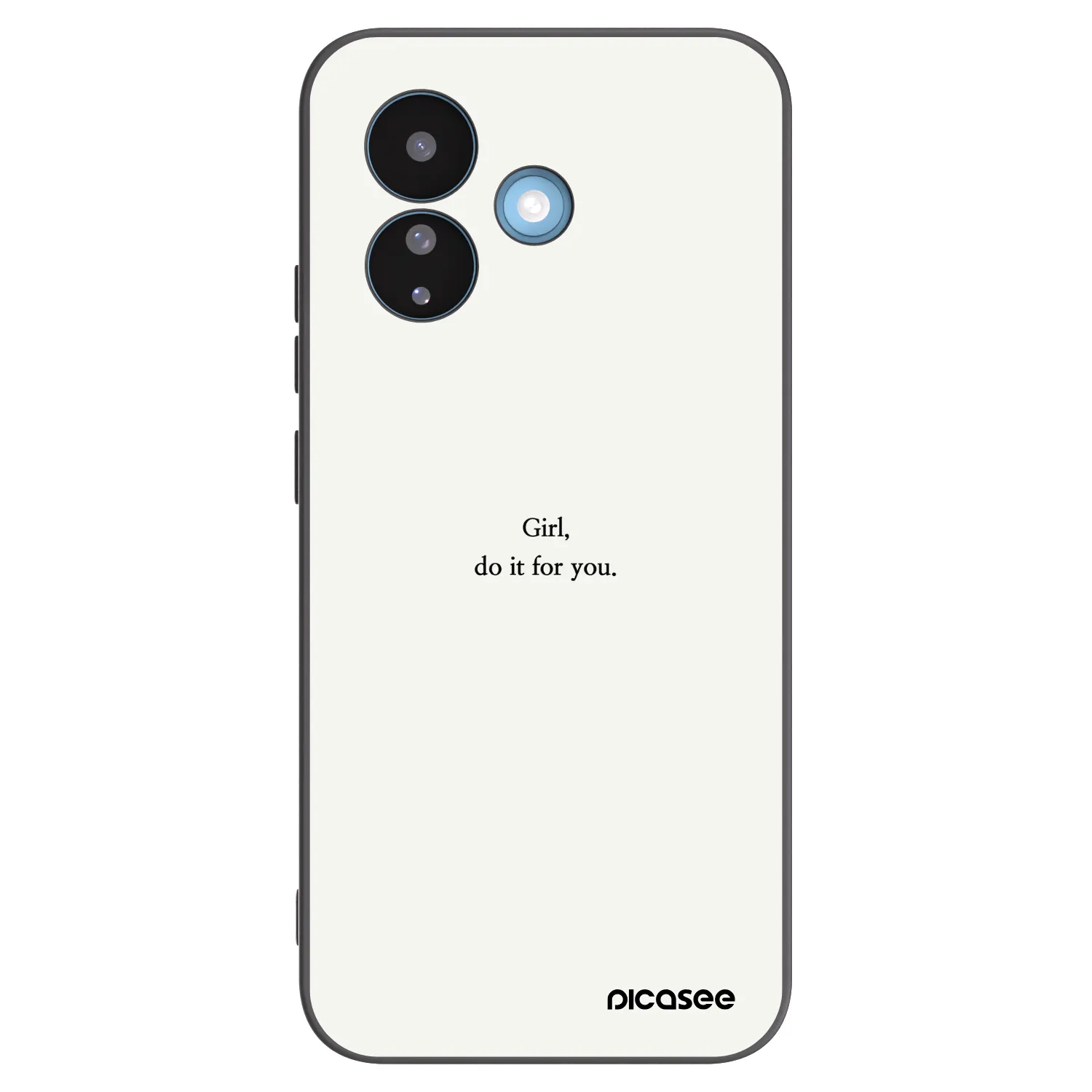 Picasee silikonowe czarne etui na Xiaomi Redmi Note 17 Pro 5G - Girl, do it for you