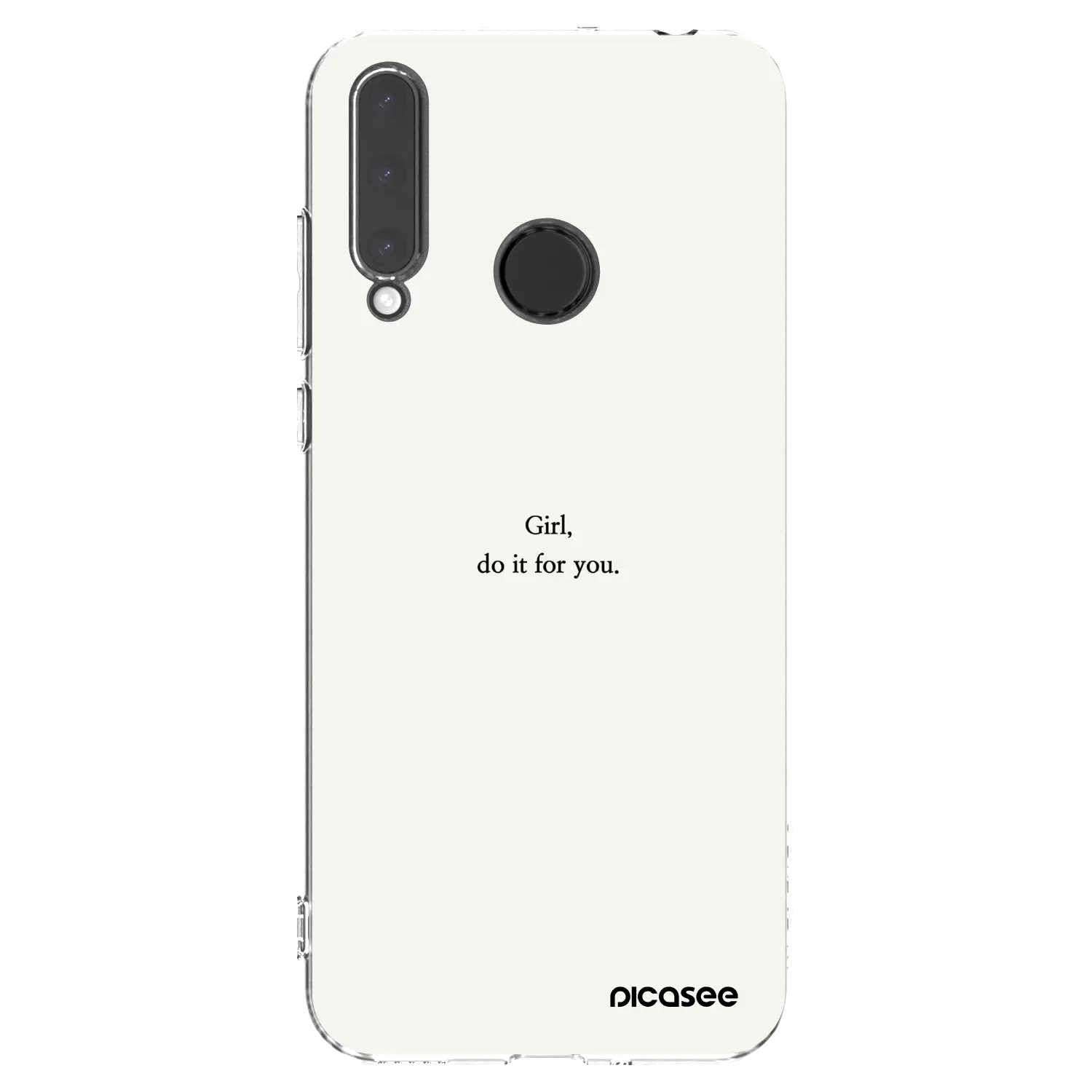 Picasee silikonowe przeźroczyste etui na Honor 20 Lite - Girl, do it for you