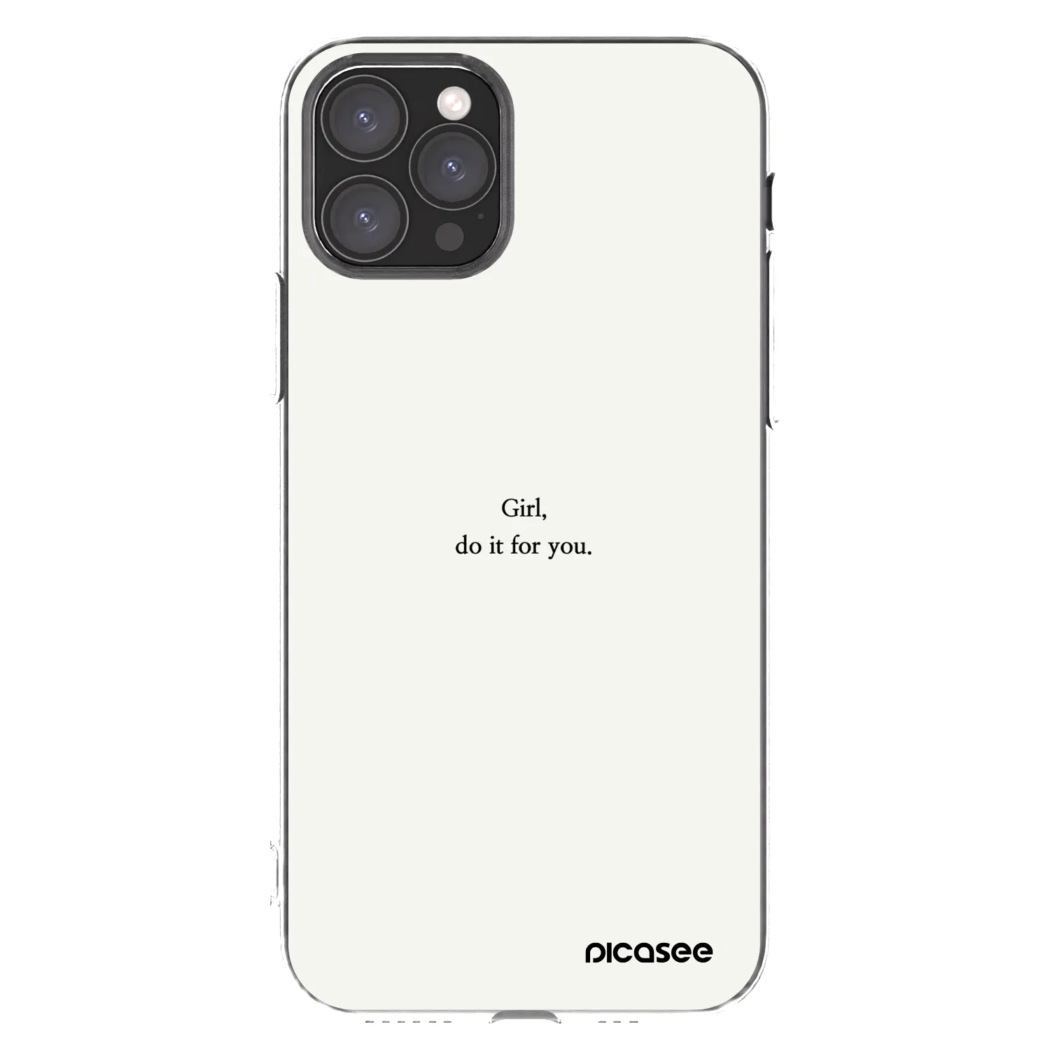 Picasee silikonowe przeźroczyste etui na Apple iPhone 11 Pro - Girl, do it for you