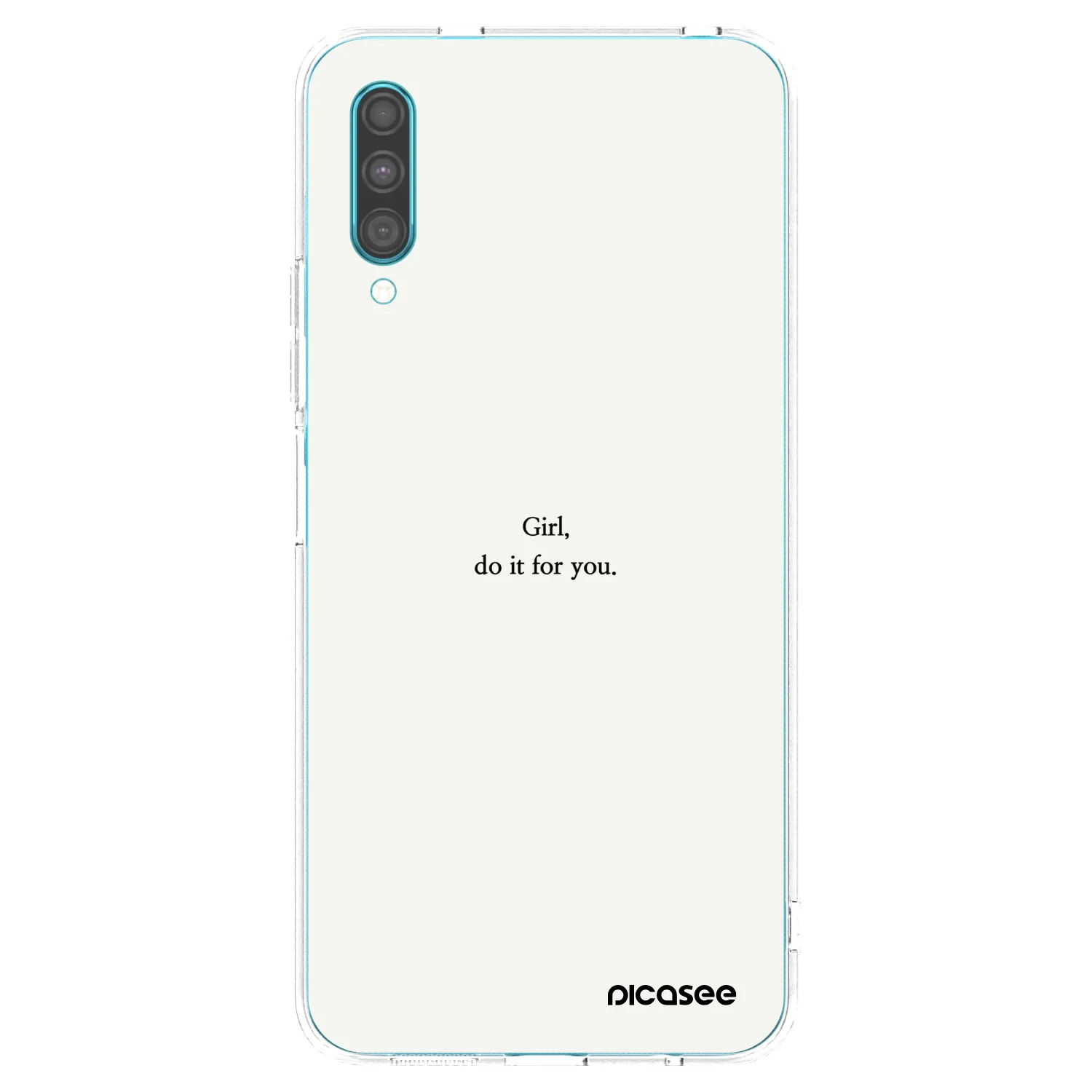 Picasee silikonowe przeźroczyste etui na Samsung Galaxy A30s A307F - Girl, do it for you