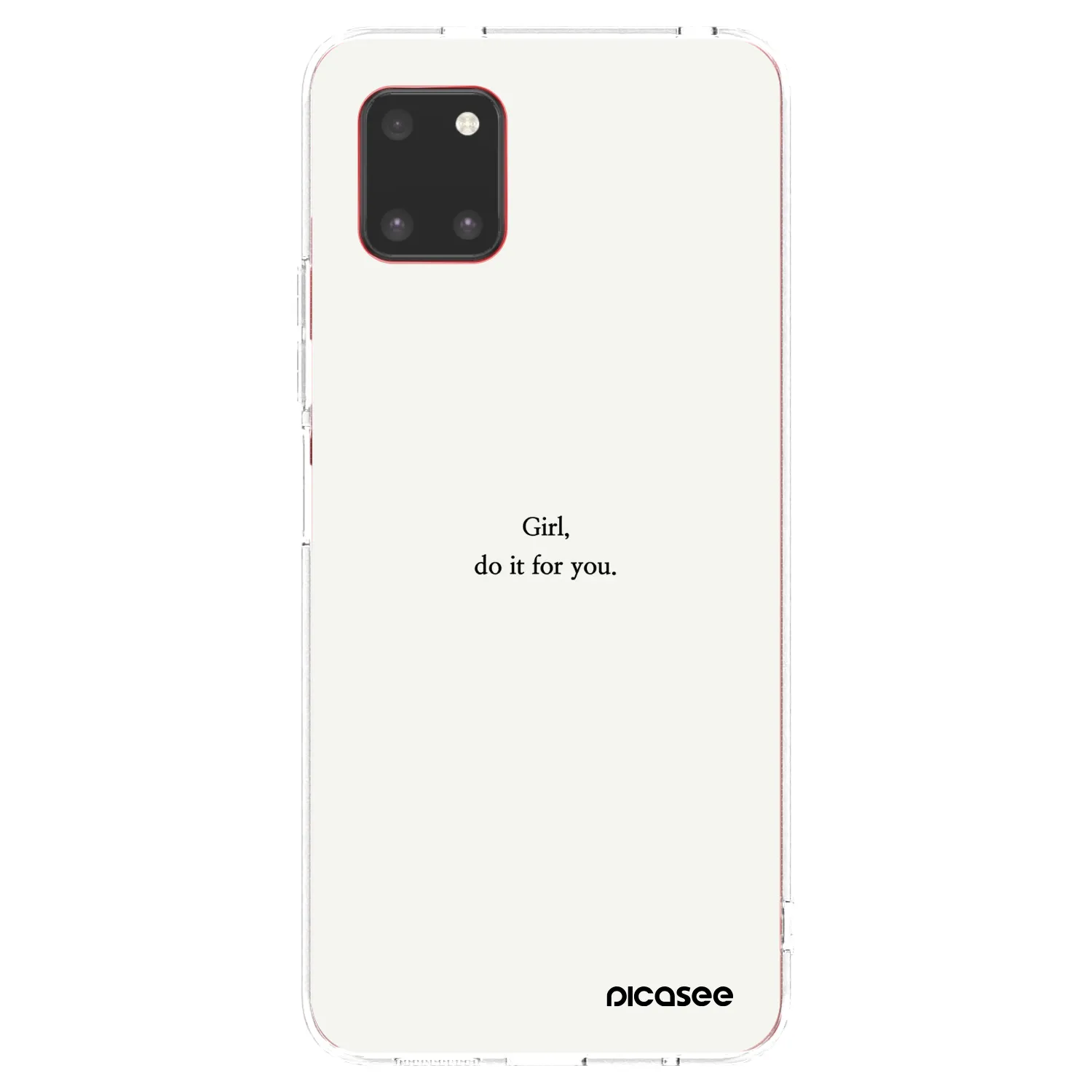 Picasee silikonowe przeźroczyste etui na Samsung Galaxy Note 10 Lite N770F - Girl, do it for you