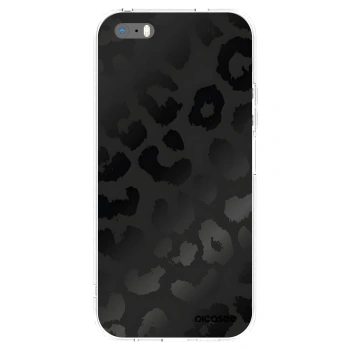 Picasee silikonowe przeźroczyste etui na Apple iPhone 5/5S/SE - Midnight Leopard