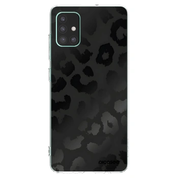 Picasee silikonowe przeźroczyste etui na Samsung Galaxy M51 M515F - Midnight Leopard