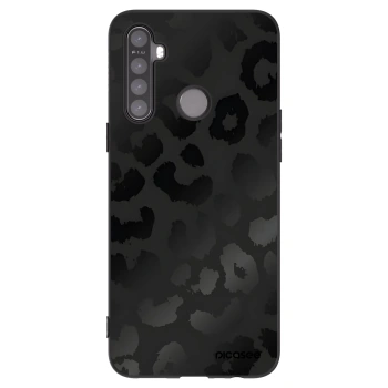 Picasee silikonowe czarne etui na Realme 5 - Midnight Leopard