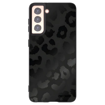 Picasee silikonowe czarne etui na Samsung Galaxy S21 5G G991B - Midnight Leopard
