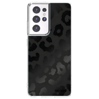 Picasee silikonowe przeźroczyste etui na Samsung Galaxy S21 Ultra 5G G998B - Midnight Leopard