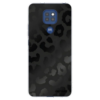 Picasee silikonowe przeźroczyste etui na Motorola Moto G9 Play - Midnight Leopard