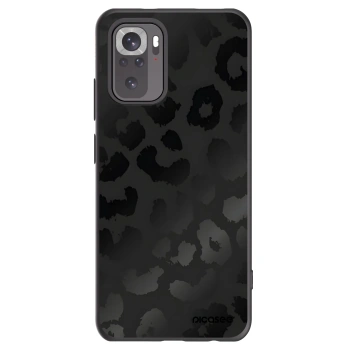 Picasee silikonowe czarne etui na Xiaomi Redmi Note 10 - Midnight Leopard