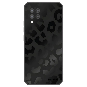 Picasee silikonowe czarne etui na Samsung Galaxy A42 A426B - Midnight Leopard