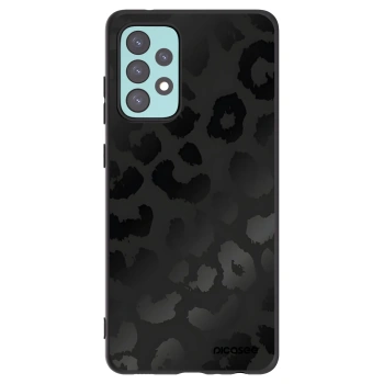 Picasee silikonowe czarne etui na Samsung Galaxy A72 A725F - Midnight Leopard