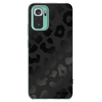 Picasee silikonowe przeźroczyste etui na Xiaomi Redmi Note 10 Pro - Midnight Leopard