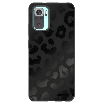 Picasee silikonowe czarne etui na Xiaomi Redmi Note 10 Pro - Midnight Leopard