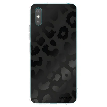 Picasee silikonowe przeźroczyste etui na Xiaomi Redmi 9AT - Midnight Leopard