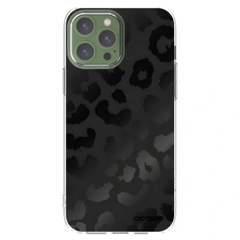 Picasee silikonowe przeźroczyste etui na Apple iPhone 13 Pro Max - Midnight Leopard