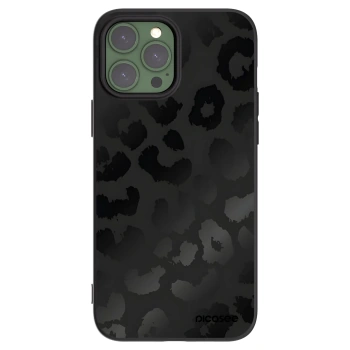 Picasee silikonowe czarne etui na Apple iPhone 13 Pro Max - Midnight Leopard