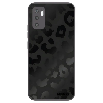 Picasee silikonowe czarne etui na Xiaomi Redmi Note 10 5G - Midnight Leopard