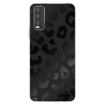 Picasee silikonowe przeźroczyste etui na Vivo Y20s - Midnight Leopard