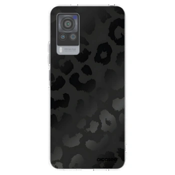 Picasee silikonowe przeźroczyste etui na Vivo X60 Pro 5G - Midnight Leopard
