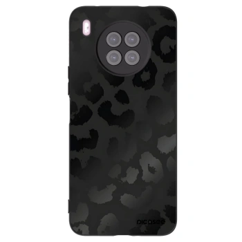 Picasee silikonowe czarne etui na Huawei Nova 8i - Midnight Leopard