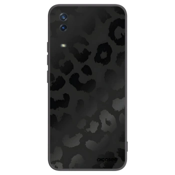 Picasee silikonowe czarne etui na Vivo Y11s - Midnight Leopard