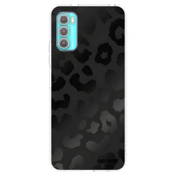 Picasee silikonowe przeźroczyste etui na Motorola Moto G60 - Midnight Leopard