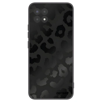 Picasee silikonowe czarne etui na Realme 8i - Midnight Leopard